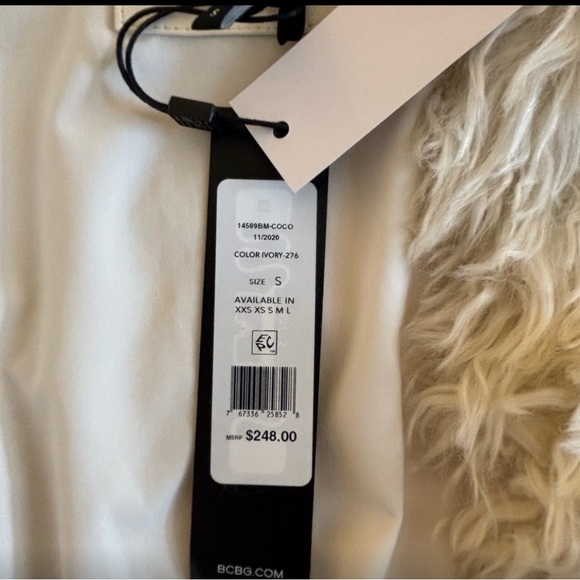 BCBGMAXAZRIA Faux Fur Coat - Picture 3 of 4